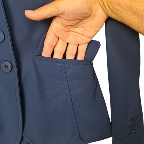 Iago Dhalia Technical Competition Show Coat Navy Blue - Picture 6 of 12